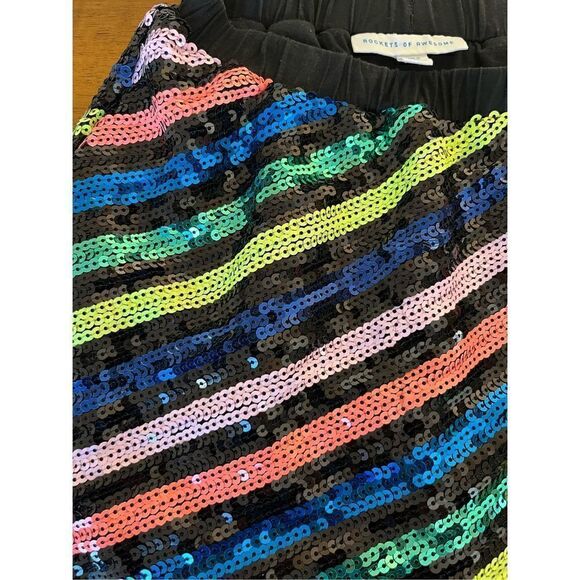 Rockets Of Awesome Sequins Skirt Girls Size 5 Yrs Old - Picture 4 of 5